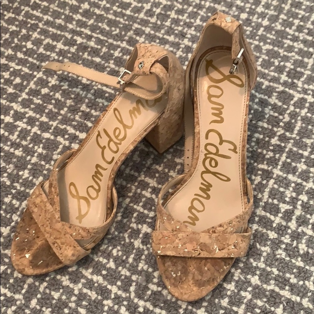 sam edelman cork heels